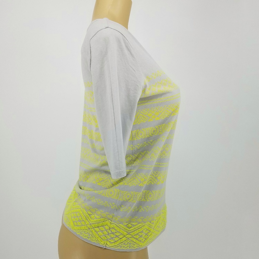 J. Crew Factory Embroidered Stripe Top - Picture 4 of 8